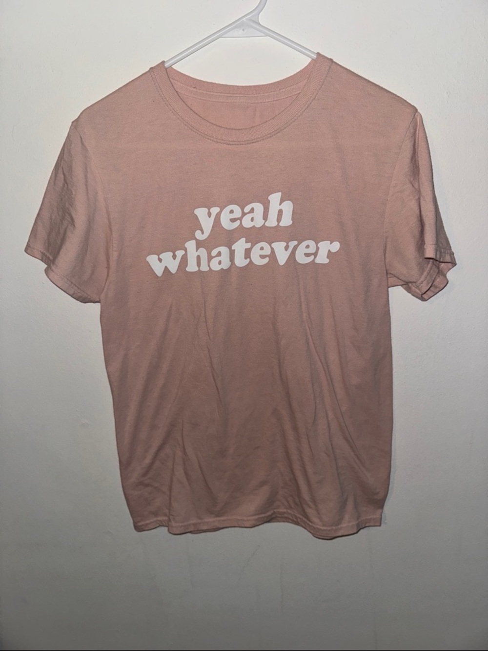 Yeah Whatever Graphic Tee - Pink Shirt
